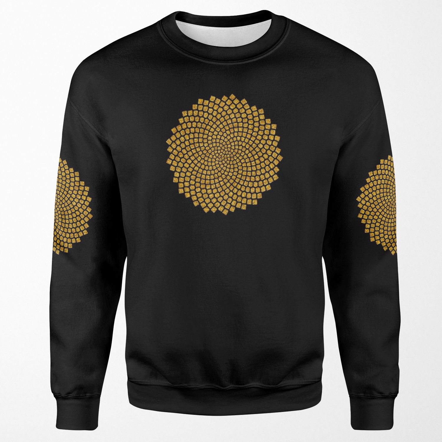 Sunflower Seed Fibonacci Spiral Golden Ratio Math Geometry All-over-print Unisex Sweatshirt