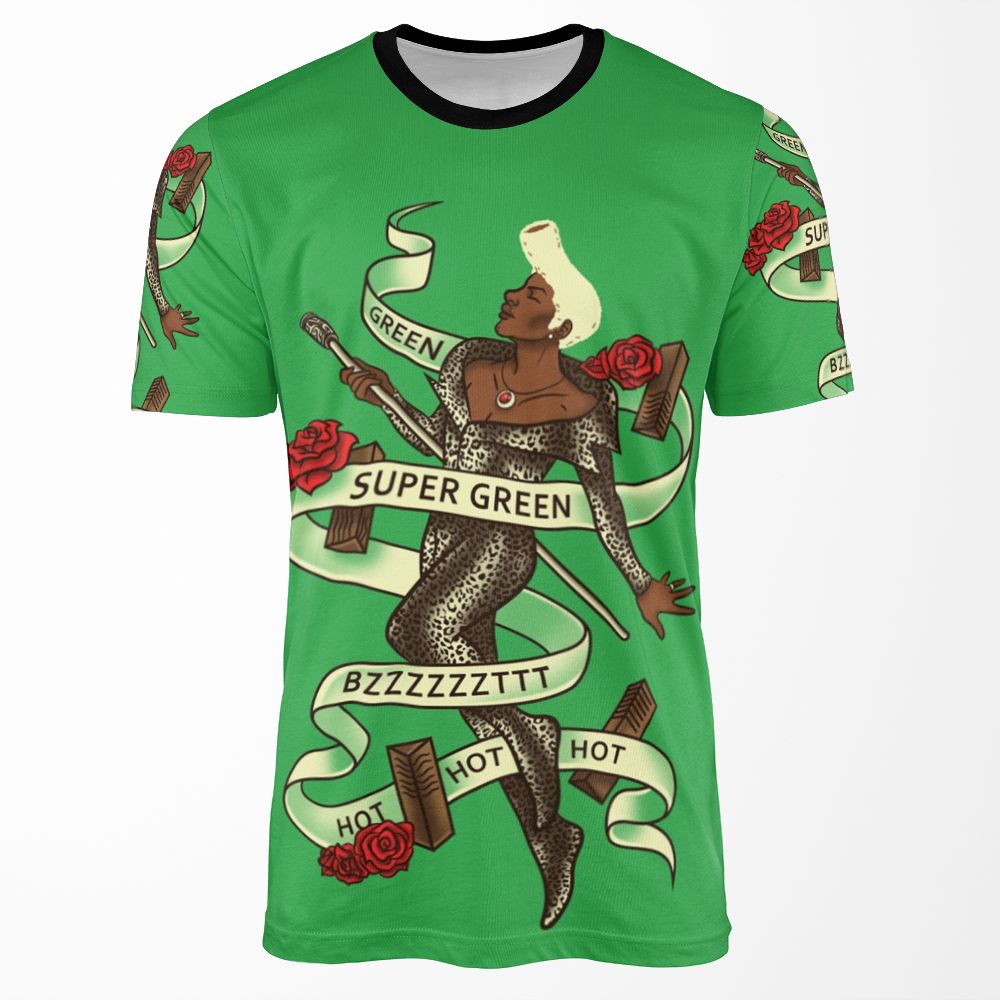 Super Green All-over-print T-shirt