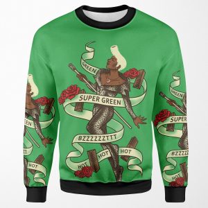 Super Green All-over-print Unisex Sweatshirt