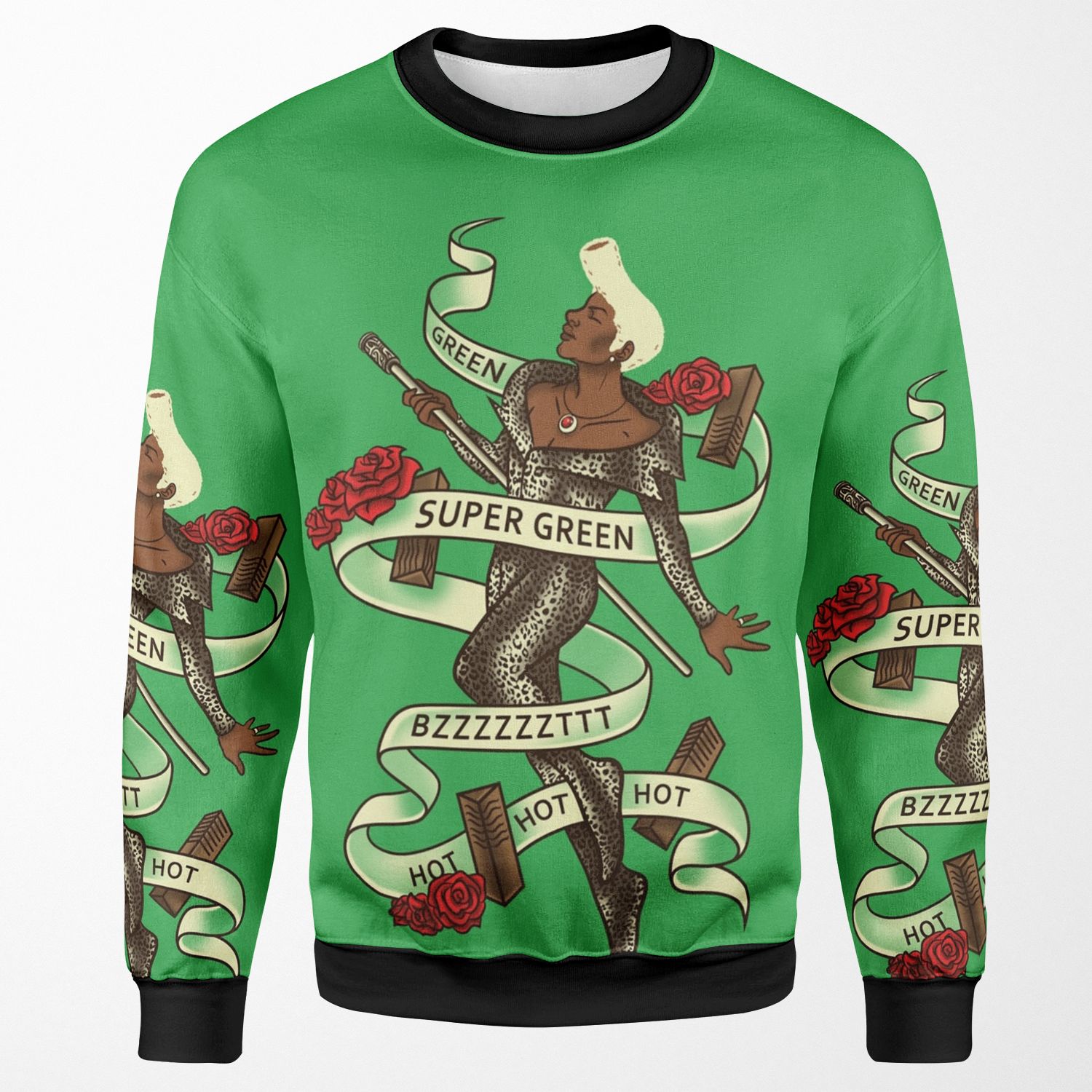 Super Green All-over-print Unisex Sweatshirt