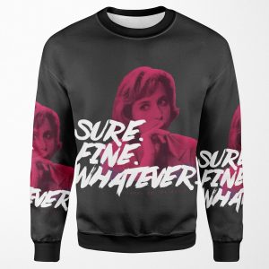 Sure Fine Whatever Pink All-over-print Unisex Sweatshirt
