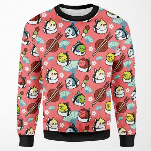 Sushi Time With Cody The Lovebird And Friends All-over-print Unisex Sweatshirt
