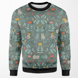 Swedish Folk Cats All-over-print Unisex Sweatshirt