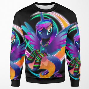 Synthwave Princess Luna All-over-print Unisex Sweatshirt