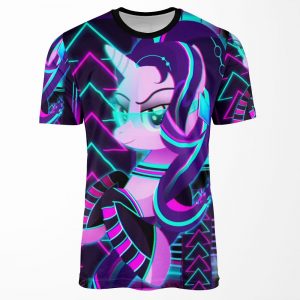 Synthwave Starlight Glimmer All-over-print T-shirt