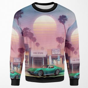 Synthwave Sunset Drive All-over-print Unisex Sweatshirt