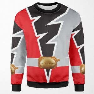 T Rex Fury Red Rangers Dino Fury All-over-print Unisex Sweatshirt