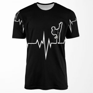 Taekwondo Heart Beat Korea Martial Art All-over-print T-shirt