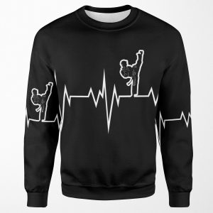 Taekwondo Heart Beat Korea Martial Art All-over-print Unisex Sweatshirt
