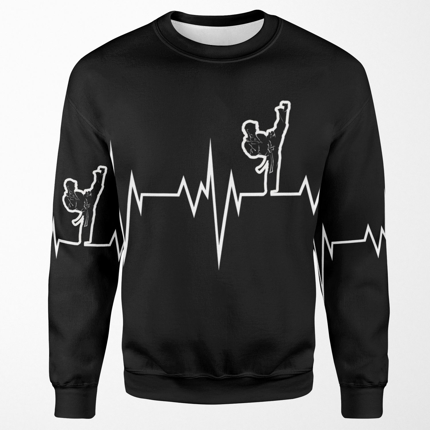 Taekwondo Heart Beat Korea Martial Art All-over-print Unisex Sweatshirt