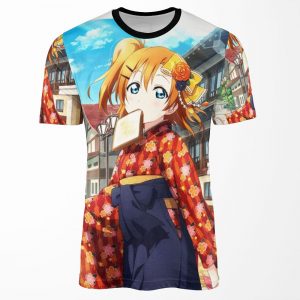 Taisho Romance Honoka Kousaka All-over-print T-shirt