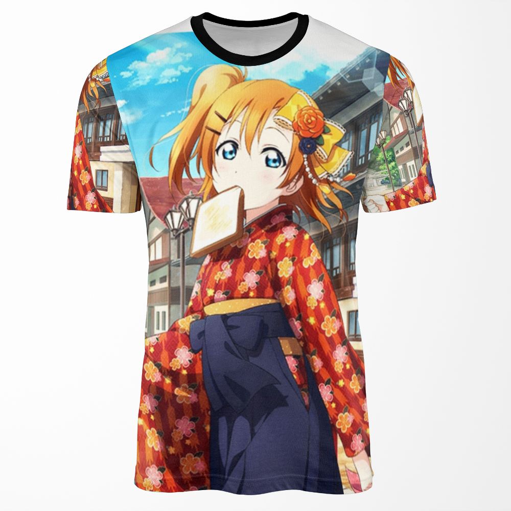 Taisho Romance Honoka Kousaka All-over-print T-shirt