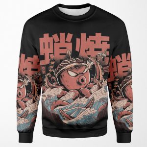 Takoyaki Attack Black Version All-over-print Unisex Sweatshirt