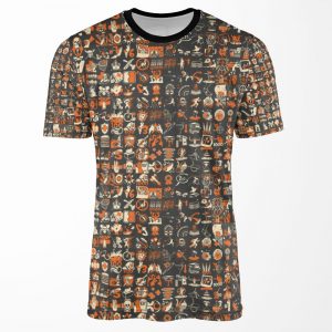 Team Fortress 2 Achievement Pattern All-over-print T-shirt