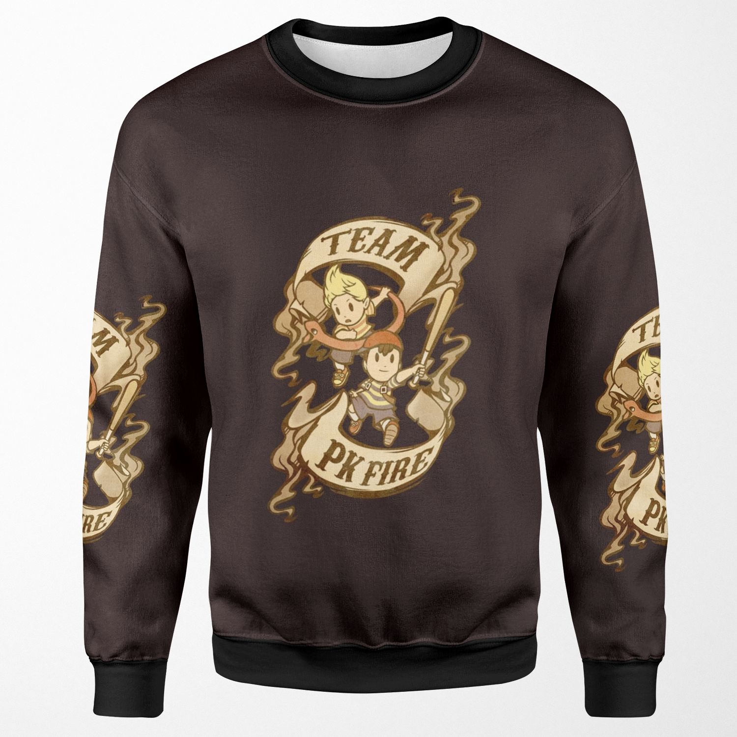 Team Pk Fire All-over-print Unisex Sweatshirt