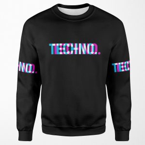 Techno All-over-print Unisex Sweatshirt