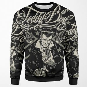 Teddy Boy Old School All-over-print Unisex Sweatshirt