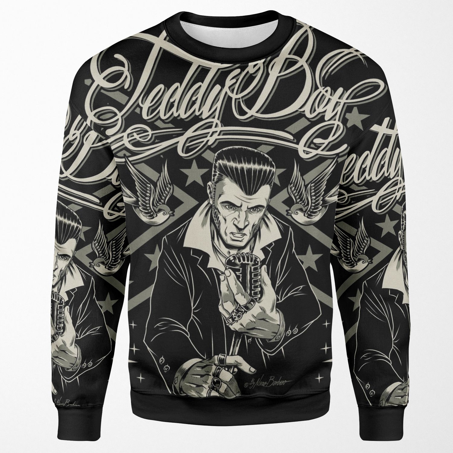Teddy Boy Old School All-over-print Unisex Sweatshirt