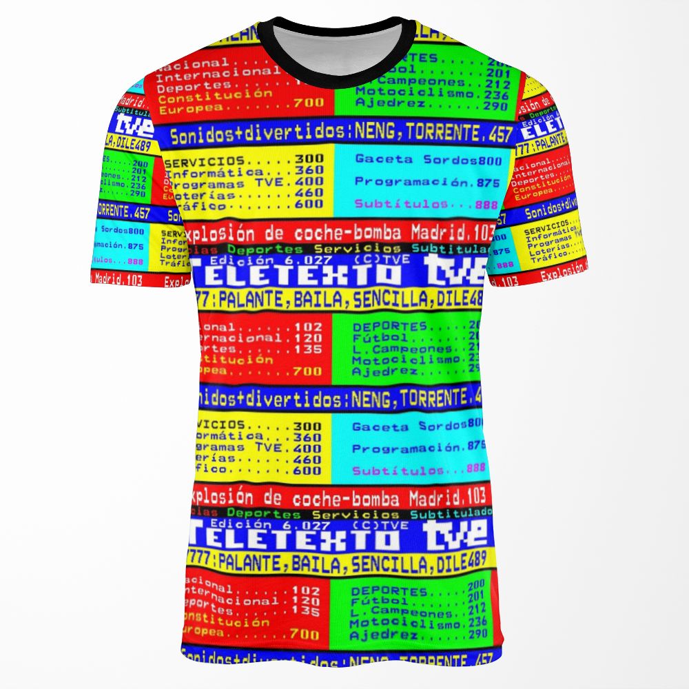 Teletexto All-over-print T-shirt