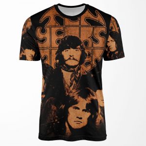 Ten Years After Band Distressed Retro Vintage Design All-over-print T-shirt