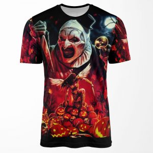 Terrifier Art The Clown Horror Merch Poster All-over-print T-shirt