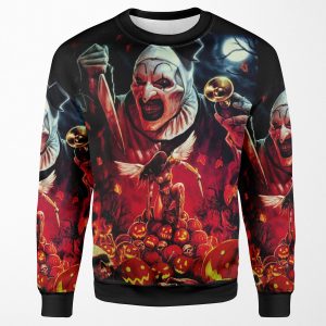 Terrifier Art The Clown Horror Merch Poster All-over-print Unisex Sweatshirt