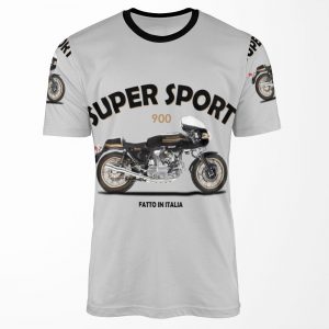 The 900 Super Sport Classic Motorcycle All-over-print T-shirt
