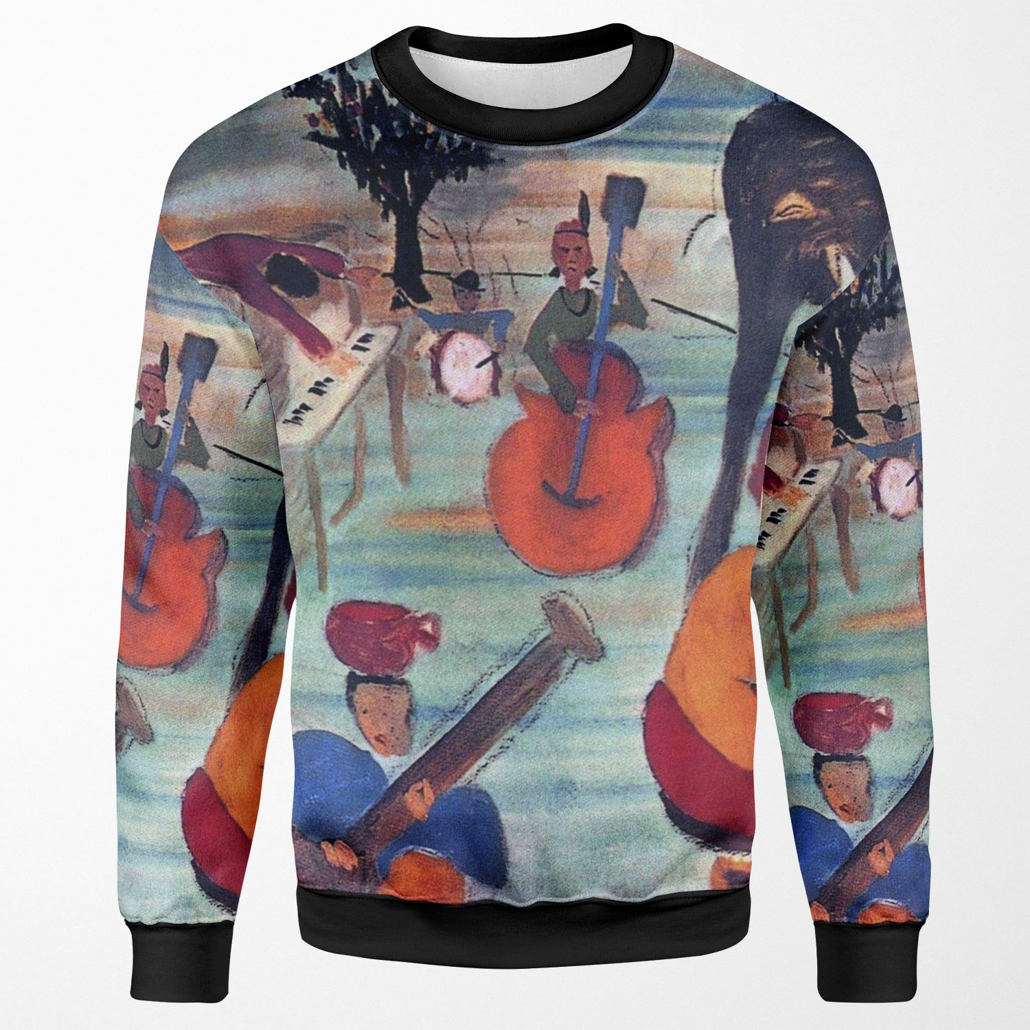 The Band Music From Big Pink Album Cover All-over-print Unisex Sweatshirt