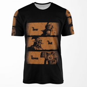 The Bear The Bull The House All-over-print T-shirt
