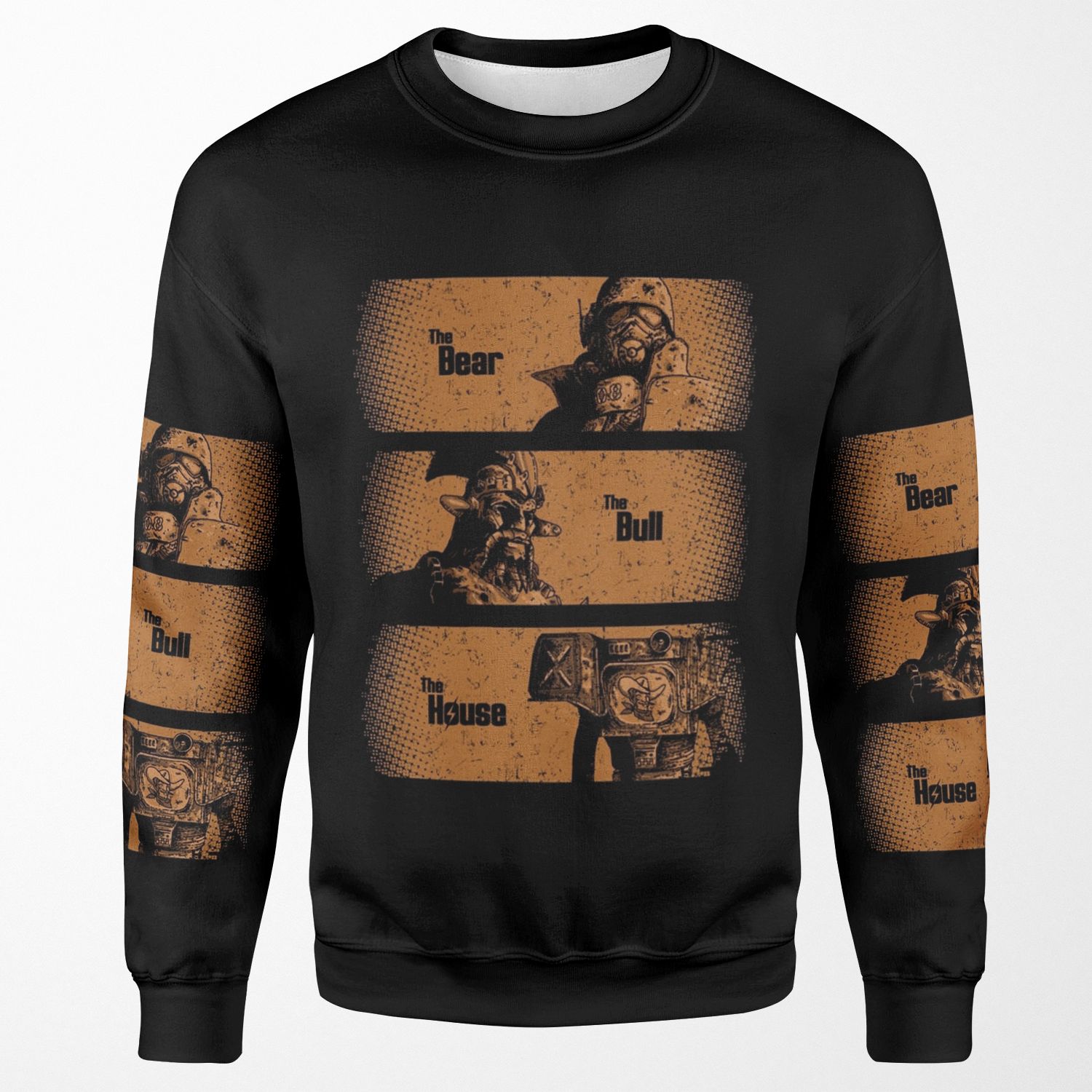 The Bear The Bull The House All-over-print Unisex Sweatshirt