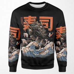 The Black Sushi Dragon All-over-print Unisex Sweatshirt