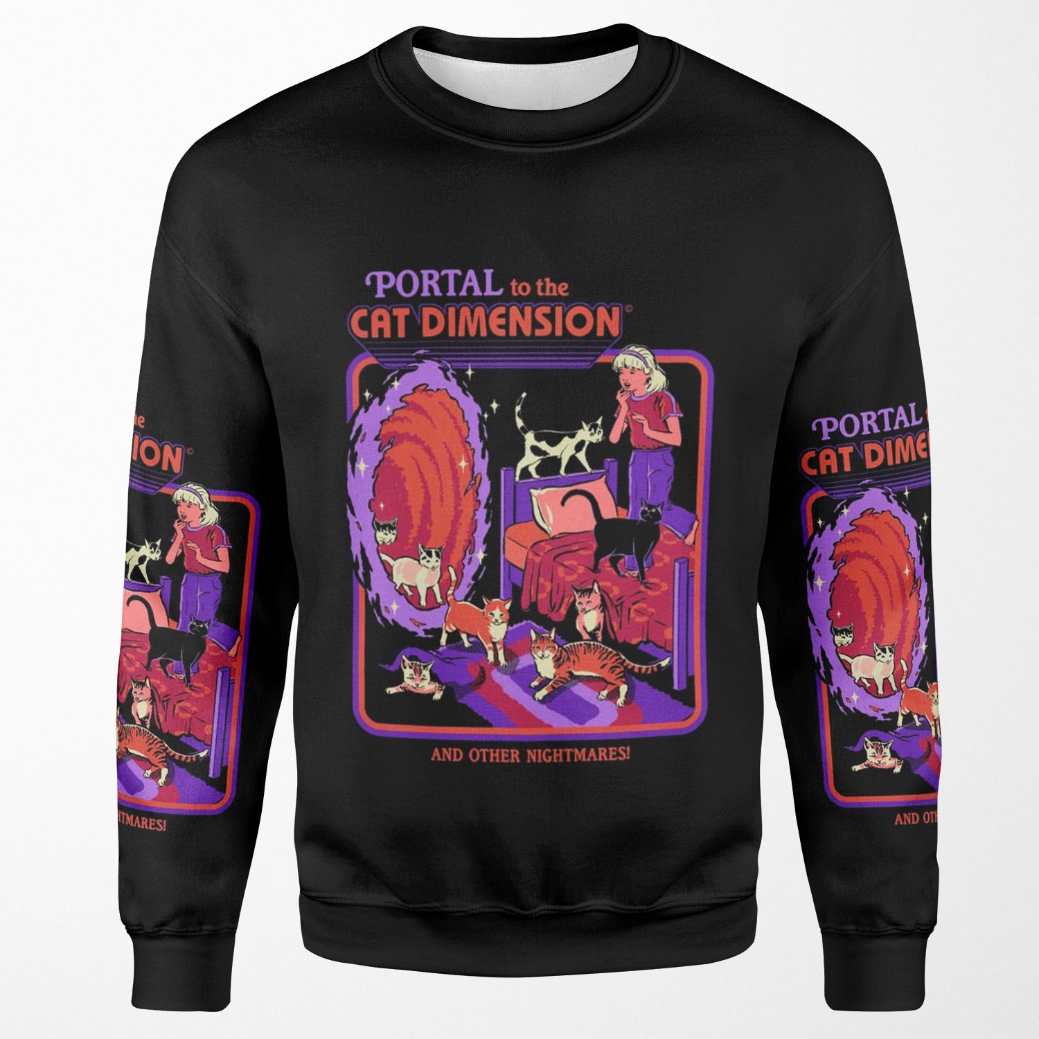 The Cat Dimension All-over-print Unisex Sweatshirt