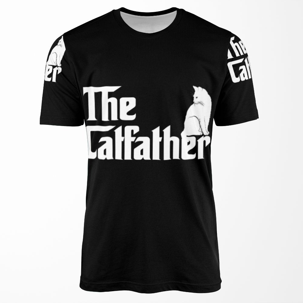 The Catfatherfunny Cat Parody Men Fathers Day Gift All-over-print T-shirt