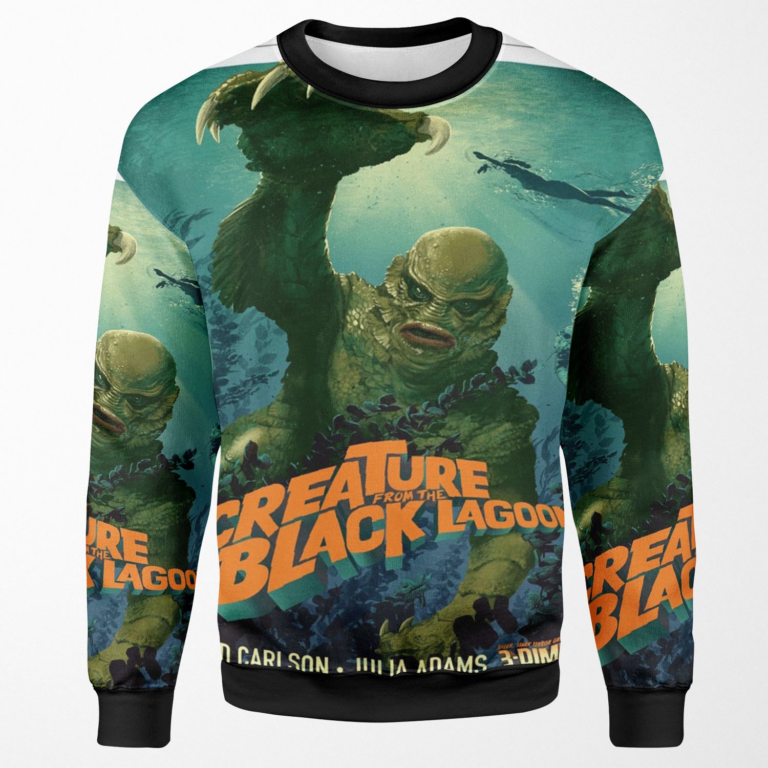 The Creature From The Black Lagoon Modern All-over-print Unisex Sweatshirt