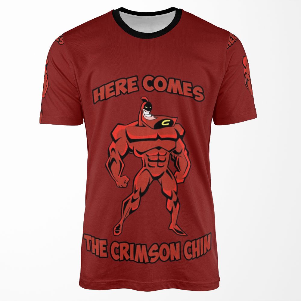 The Crimson Chin All-over-print T-shirt