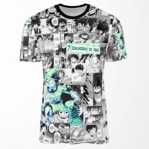 The Deku Who Gives It His All All-over-print T-shirt