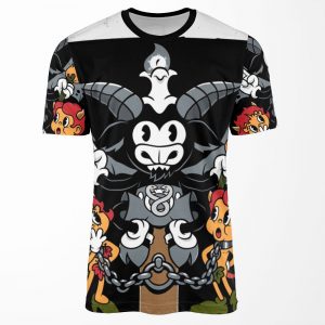The Devil Xv Tarot Card Baphomet All-over-print T-shirt