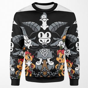 The Devil Xv Tarot Card Baphomet All-over-print Unisex Sweatshirt