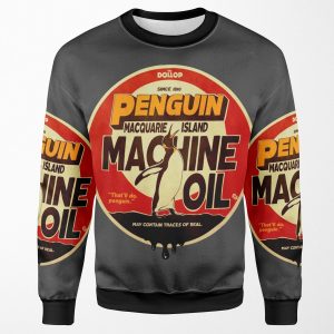 The Dollop Penguin Oil All-over-print Unisex Sweatshirt