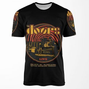 The Doors Jim Morrison Vintage Band Setup Official All-over-print T-shirt