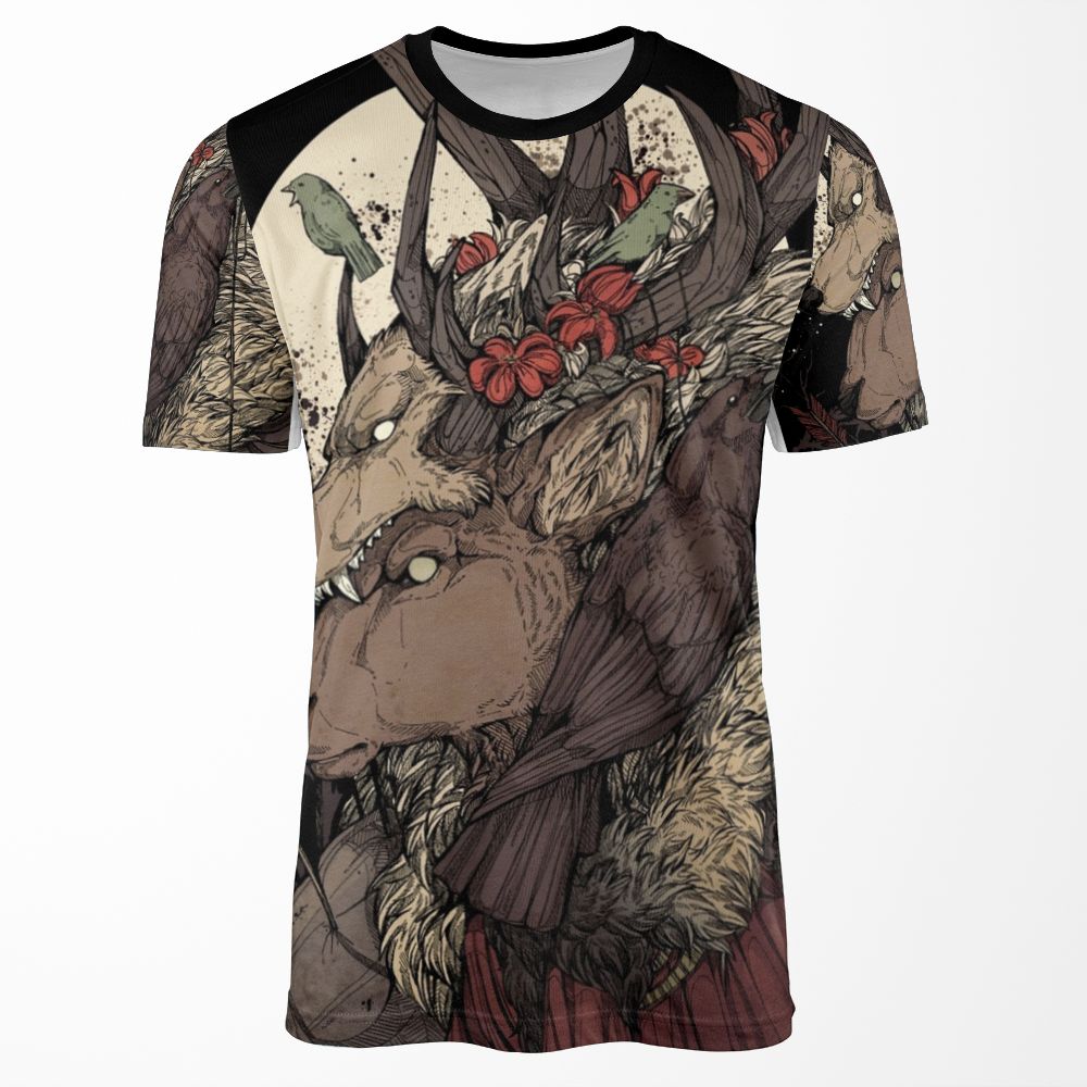 The Elk King All-over-print T-shirt