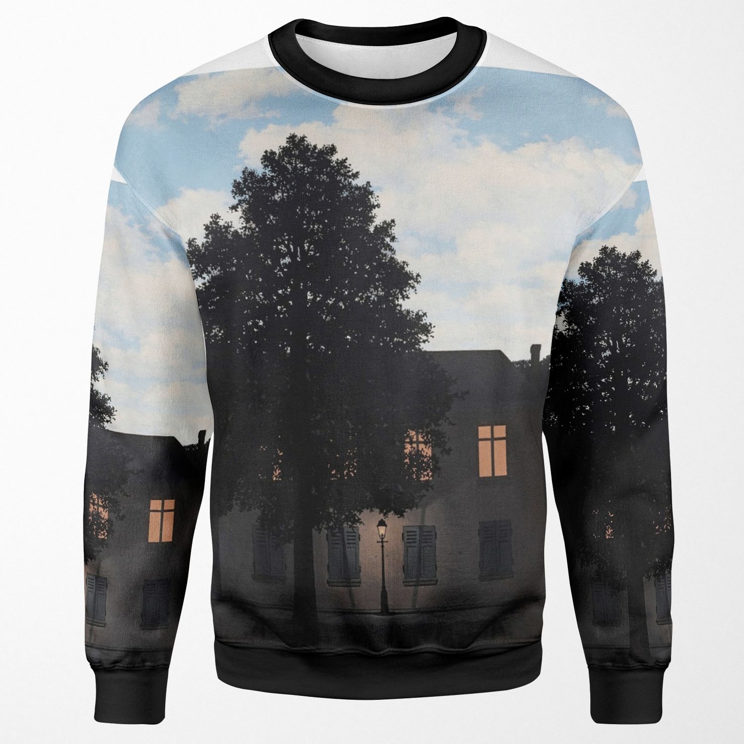 The Empire Of Light By Rene Magritte All-over-print Unisex Sweatshirt