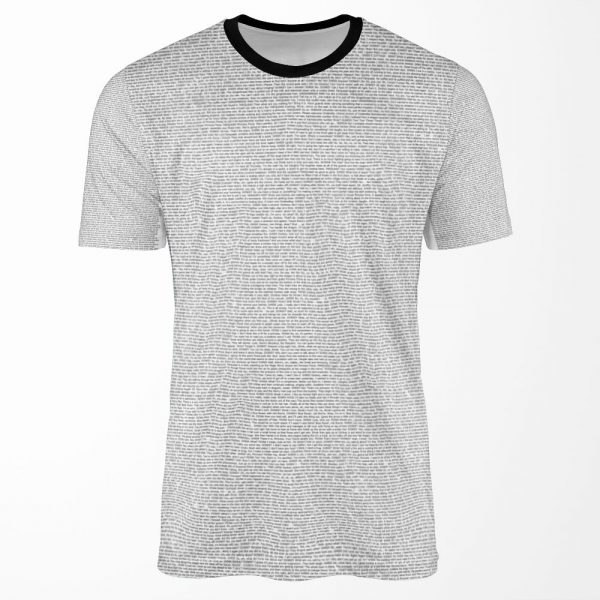 The Entire Script Of Shrek 2001 All-over-print T-shirt