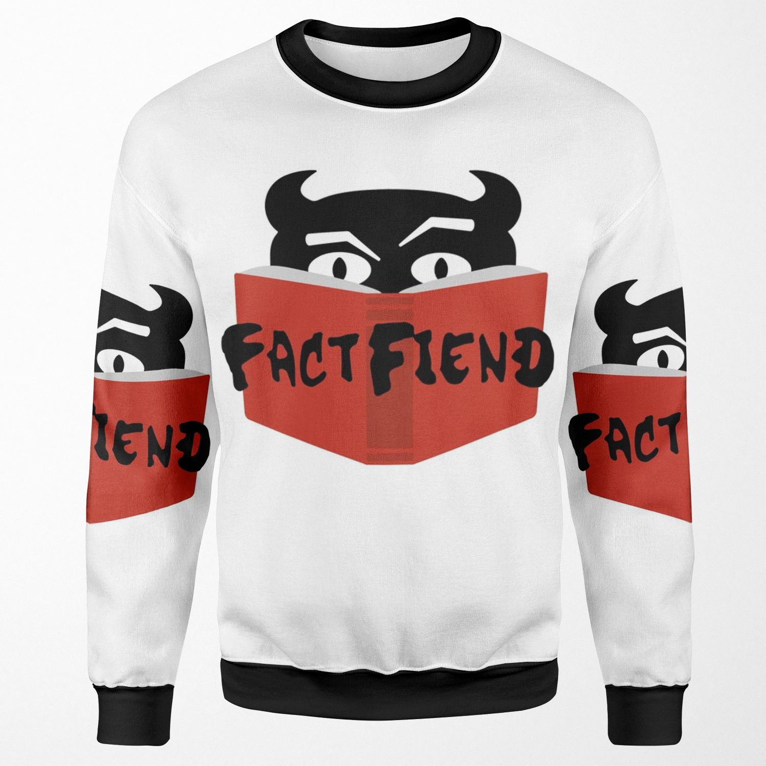 The Fact Fiend Logo By Artists Unknown All-over-print Unisex Sweatshirt