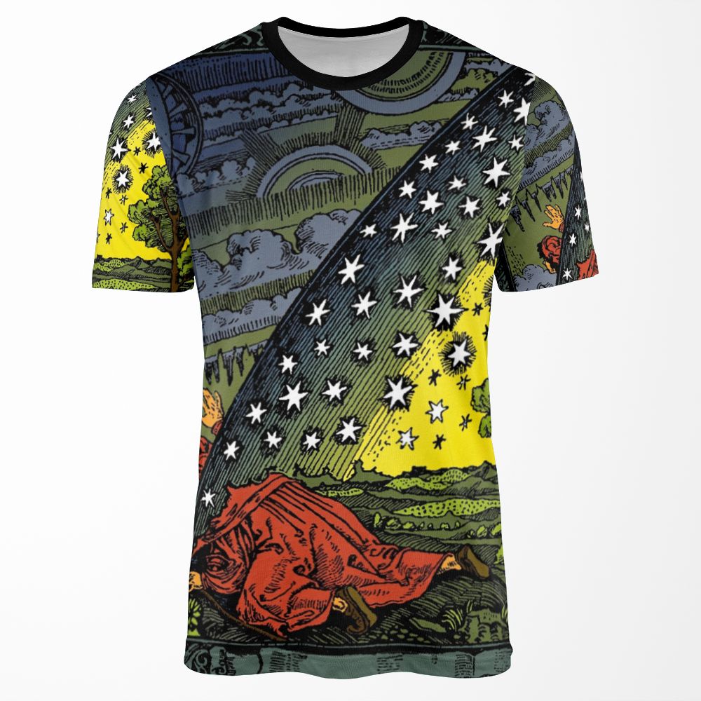 The Flammarion Engraving Hand Coloured All-over-print T-shirt