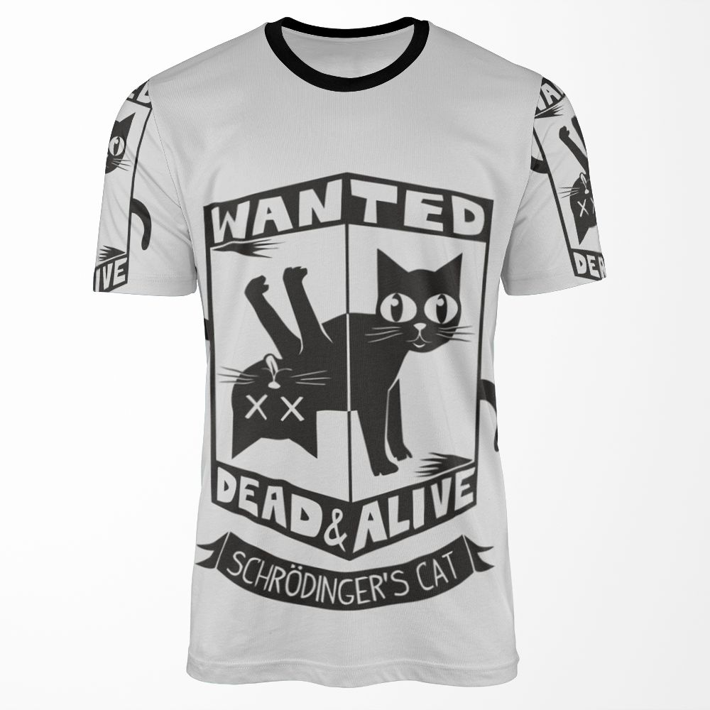 The Flash Cisco S Shirt Wanted Dead And Alive Scrodinger S Cat All-over-print T-shirt