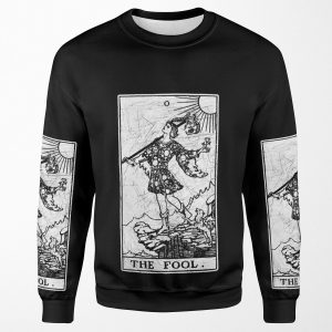 The Fool Tarot Card Major Arcana Fortune Telling Occult All-over-print Unisex Sweatshirt