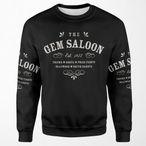 The Gem Saloon Deadwood All-over-print Unisex Sweatshirt