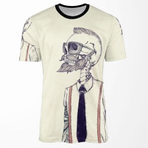 The Gentleman Becomes A Hipster All-over-print T-shirt