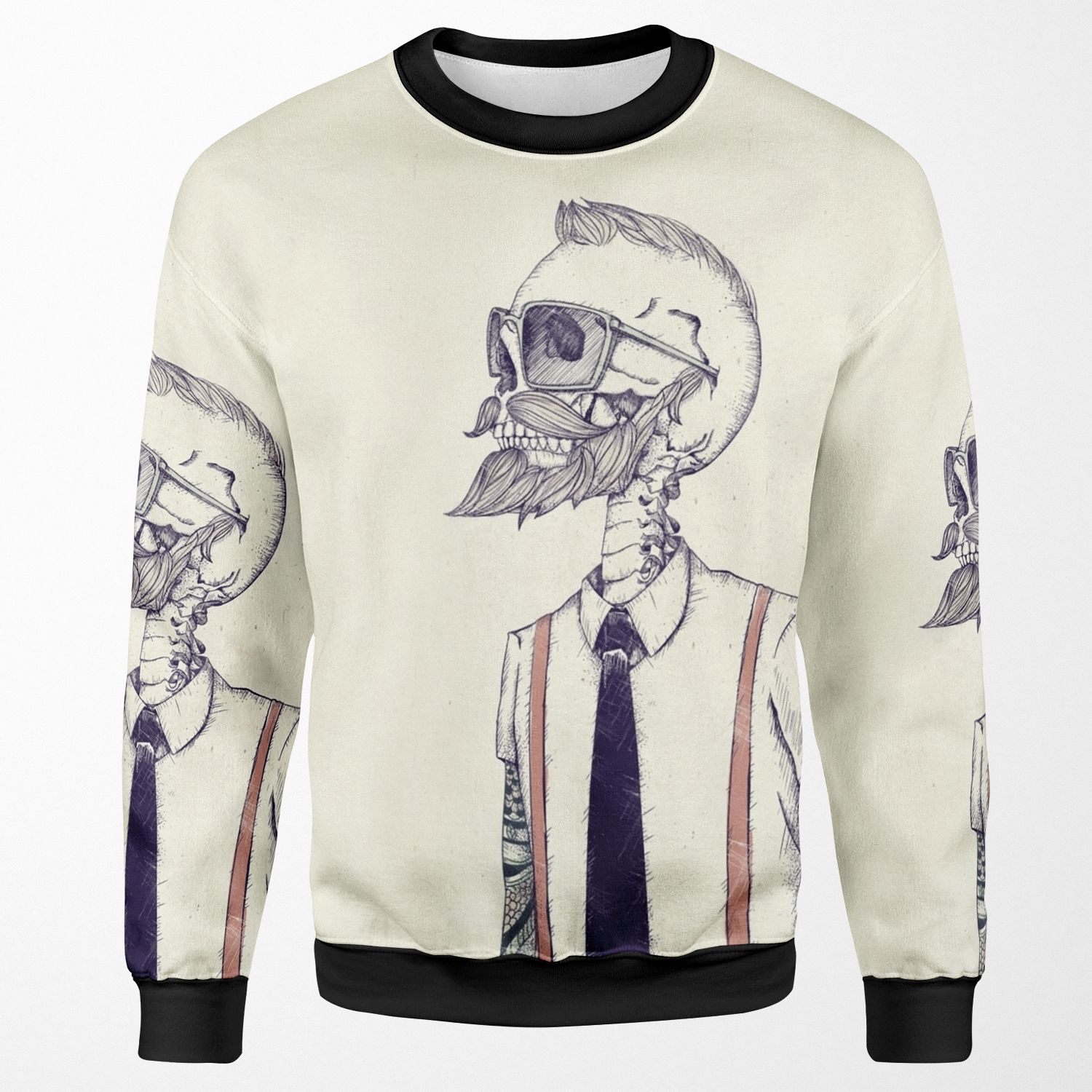 The Gentleman Becomes A Hipster All-over-print Unisex Sweatshirt